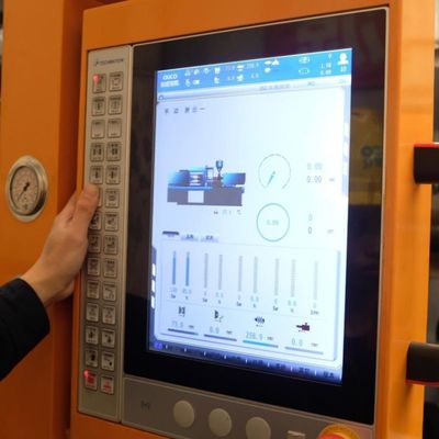 OUCO 220T Desktop Injection Molding Machine Energy Saving Hydraulic Servo For Plastic Small Storage Basket